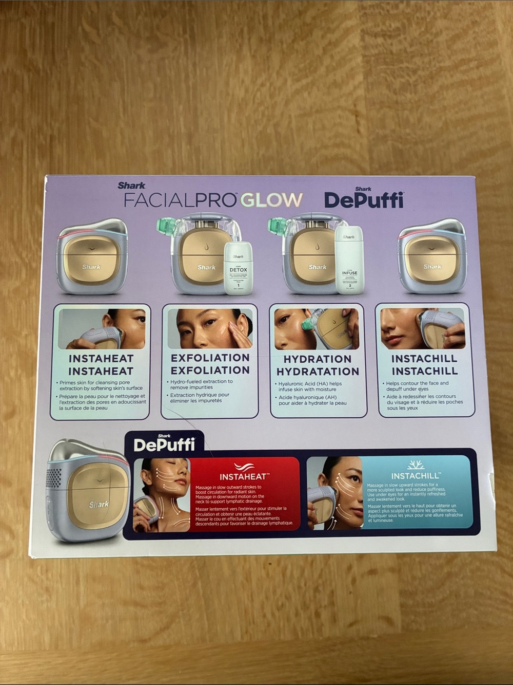 NEW Shark FacialPro Glow + DePuffi At-Home Facial System